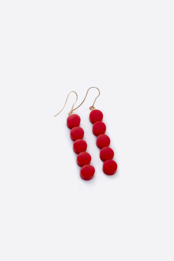 contemporary earrings IRMO Red 1 scaled